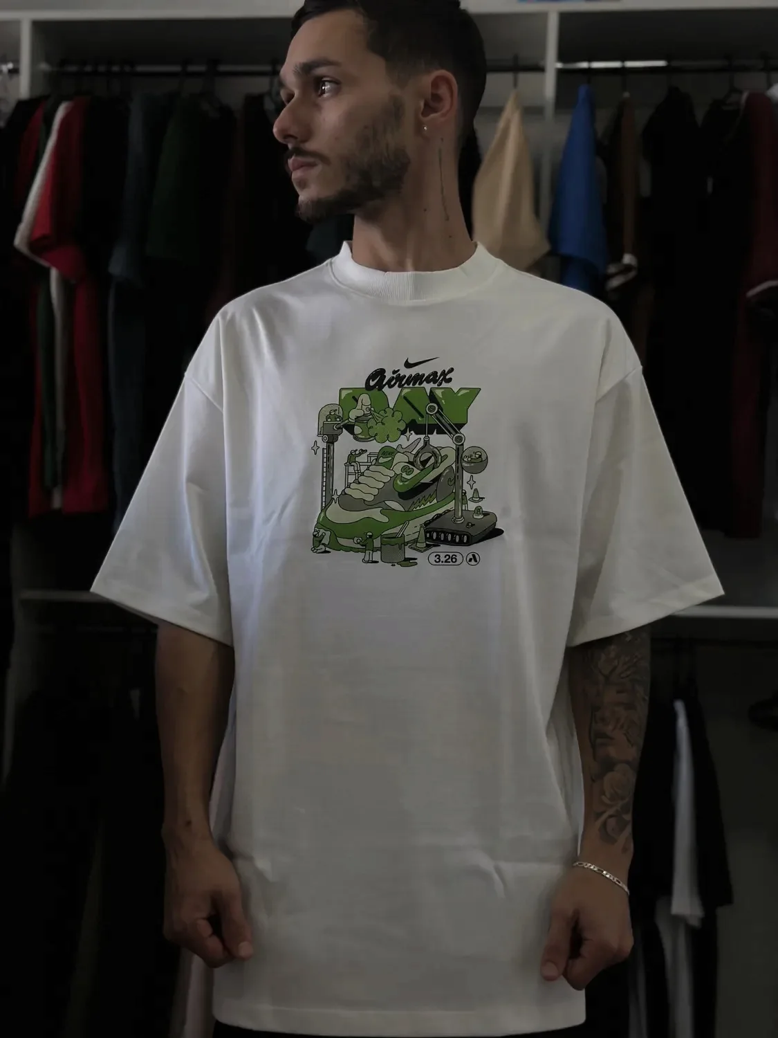 Camiseta oversized branca