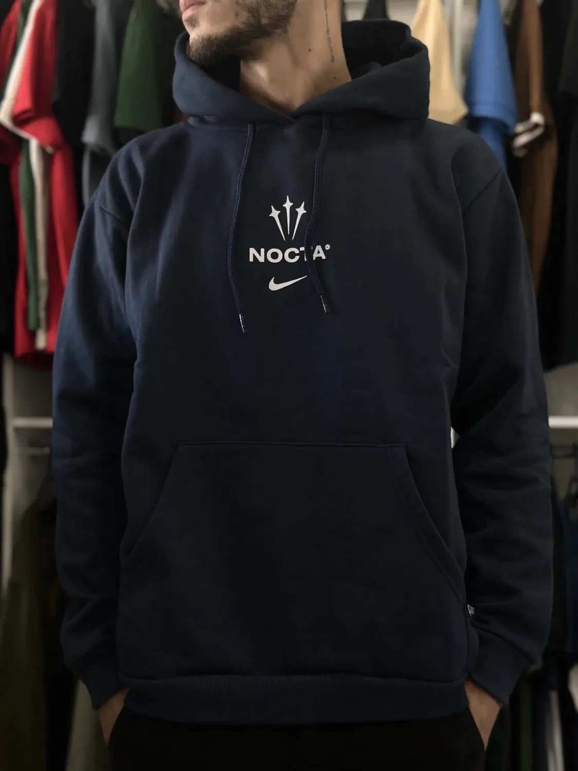 Moletom 3 cabos Nike Nocta azul-marinho